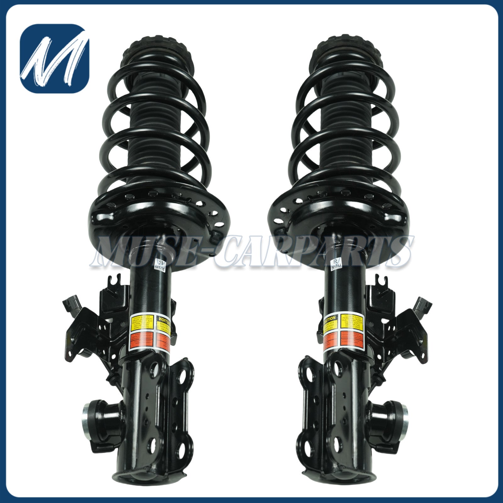 2-Piece Rear Shock Absorber Struts with Electric Adjustment for Cadillac XT5 for GMC Acadia 2017-2020
