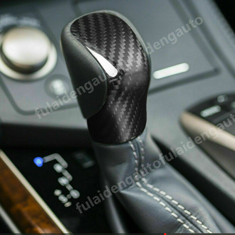 for Lexus RC NX NX200t for ES 200 RX 450h IS GS Carbon Fiber Gear Shift Knob Cover