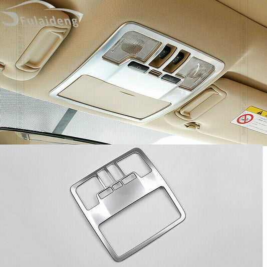 for Toyota Highlander 2014-2019 Silver Inner Car Reading Light Lamp Cover Trim