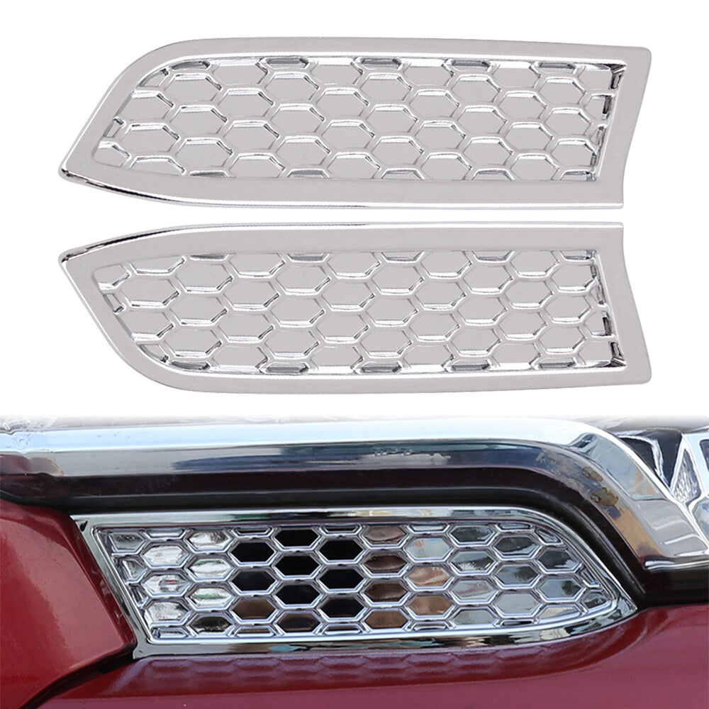 2Pcs Headlight Honeycomb Panel Cover Left+Right Side For Tacoma 2016-2020