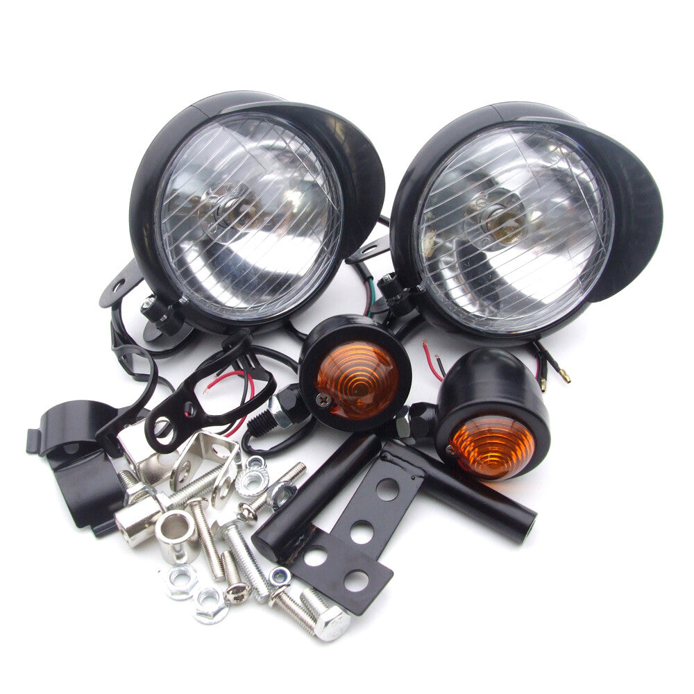 Motorcycle driving point fog light strip with bracket turn signal suitable for Honda for Harley-Davidson