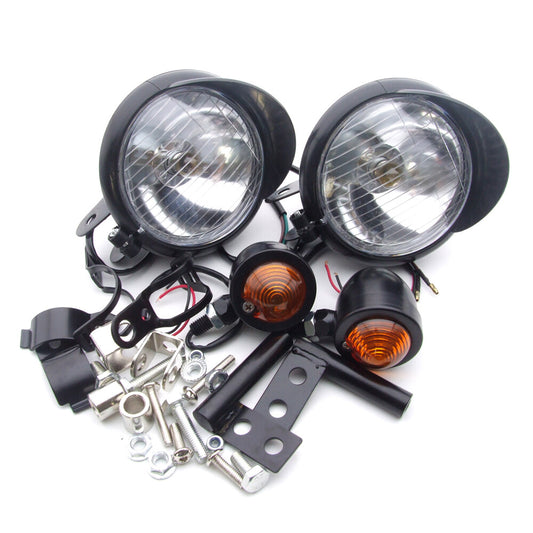 Motorcycle driving point fog light strip with bracket turn signal suitable for Honda for Harley-Davidson
