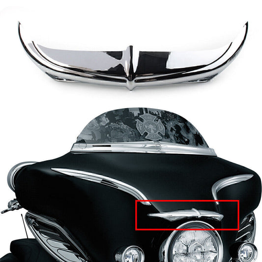 Chrome 7796 Batwing Fairing Brow Accent For 1996-2013 2012 2011 for Harley Touring