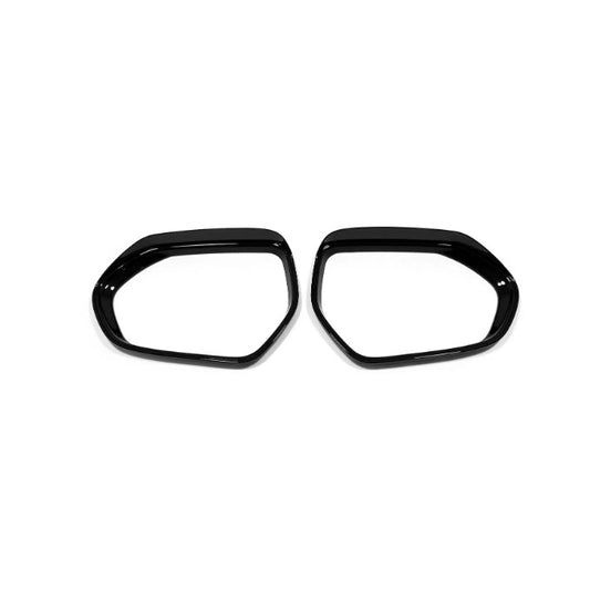 for Toyota RAV4 2021-2023 ABS Bright Black Side Mirror Rain Eyebrow Guard Covers
