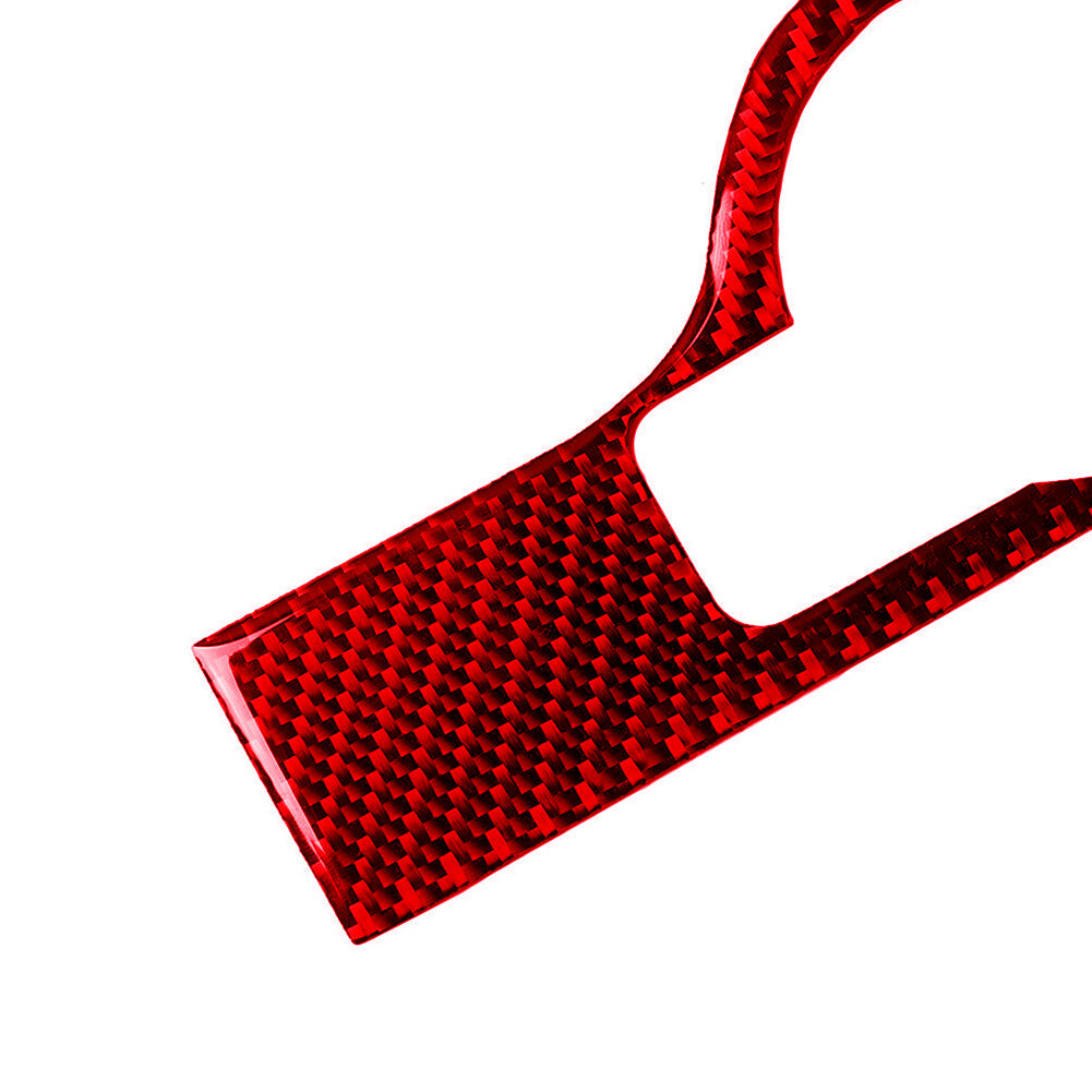 Red Carbon Fiber Headlight Button Trim for Mercedes-Benz C-Class W204 07-10