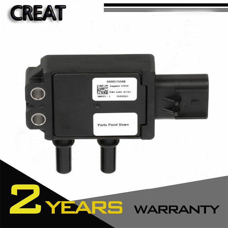 Exhaust Gas Differential Pressure Sensor For 13-17 for Ram 2500 3500 4500 5500 6.7L