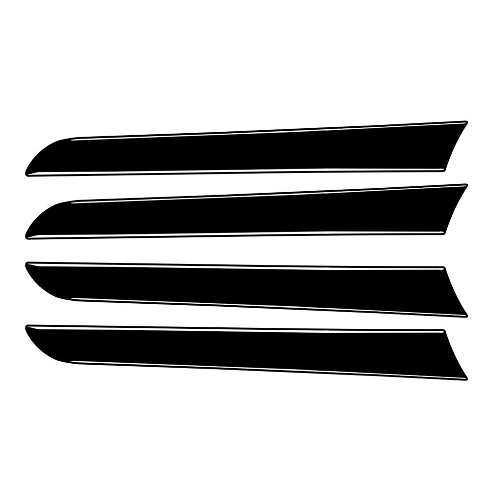 4pcs Interior Car Door Handle Panel Cover Trim Black for Audi A4 B8 A5 Piano