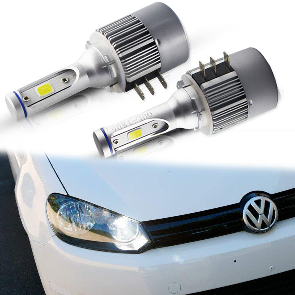 2pcs Extremely Bright White COB H15 LED for for Audi for Mercedes for VW Daytime Running Lights - v