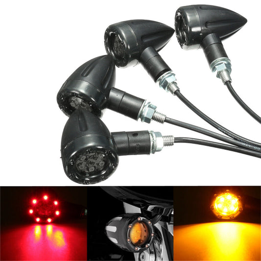 4Pcs Turn Signals Lights for Honda Shadow VT ACE Aero Spirit VLX 600 750 1100 Q