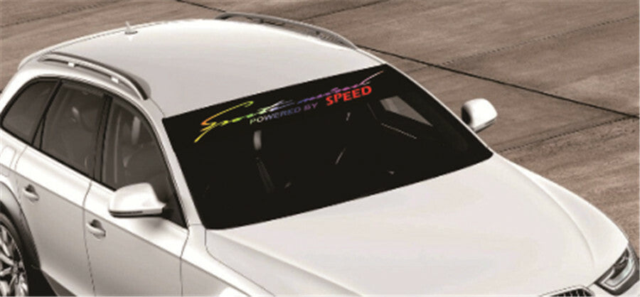 Windshield Decal Car Sticker Colorful Reflective Graphics Window Decoration