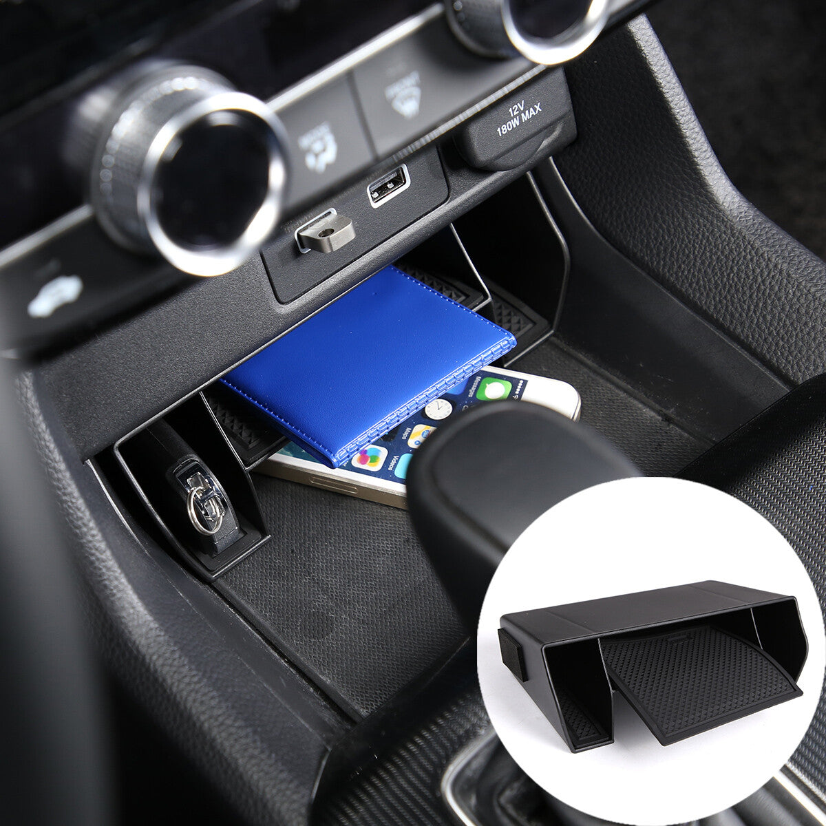 Carbon fiber interior door bumper sticker decoration for ta Tacoma 2005-2015 - v