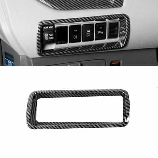 for Toyota for Sienna 2015-20 1X Carbon fiber Headlight switch frame decoration trim