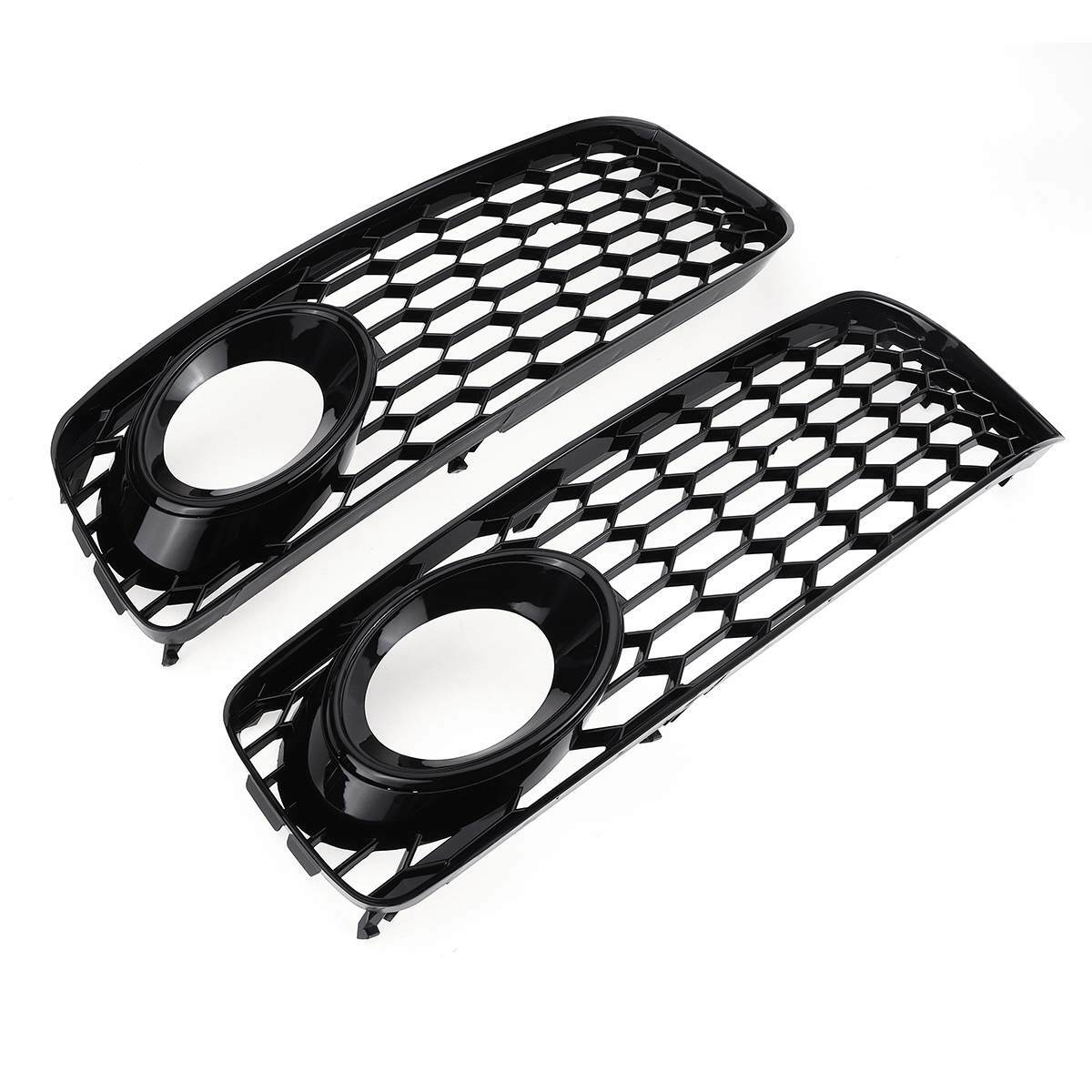 2-piece front bumper fog light grille covers for 08-12 for Audi A5 S series S5 B8 RS5