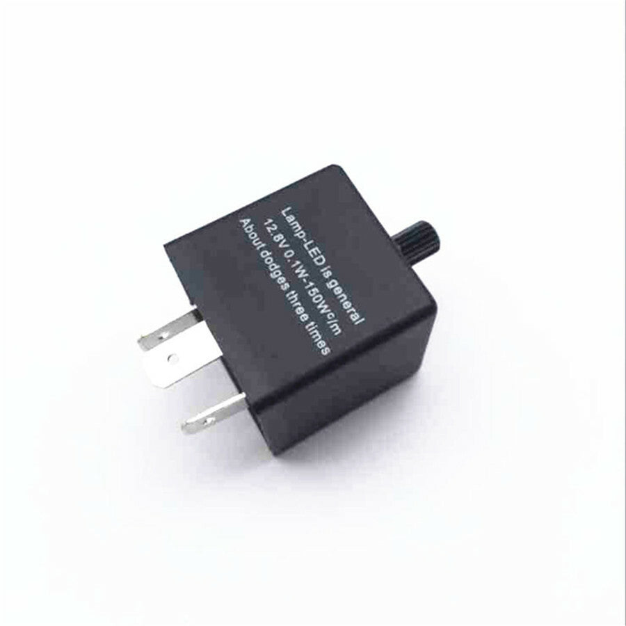 3 Pin Adjustable Electronic LED Flasher Relay for Car Turn Signal Blinker Light Q