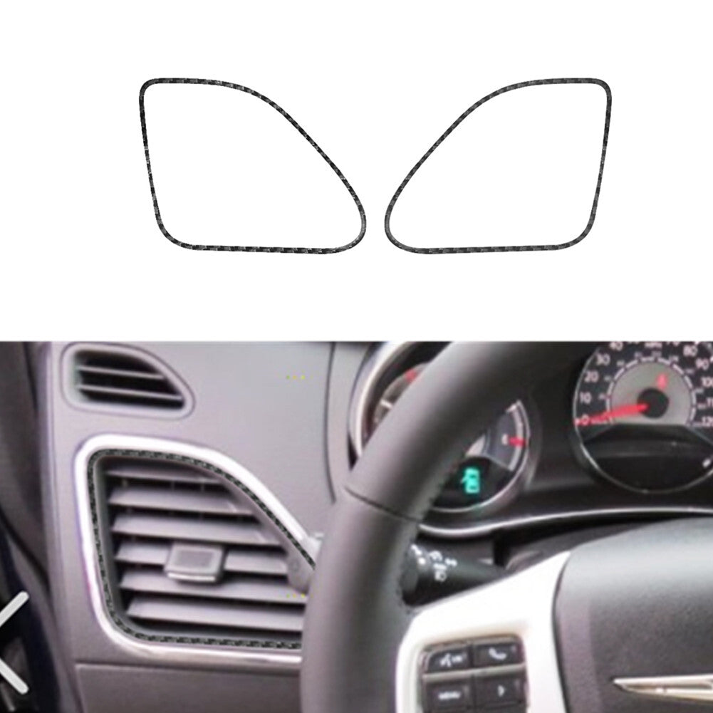 4Pcs Carbon Fiber Inner Door Bowl Cover Trim For Silverado for GMC for SIERRA 2014-2018 v