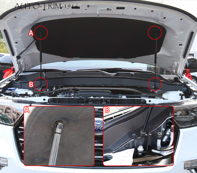 Steel Front Engine Hood Lift Support Shock Struts For 2021-2023 Explorer n