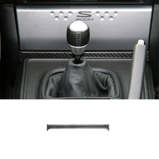 2Pcs Carbon Fiber Gear Shift Panel Frame Cover Trim For 350Z 2003-2009 v