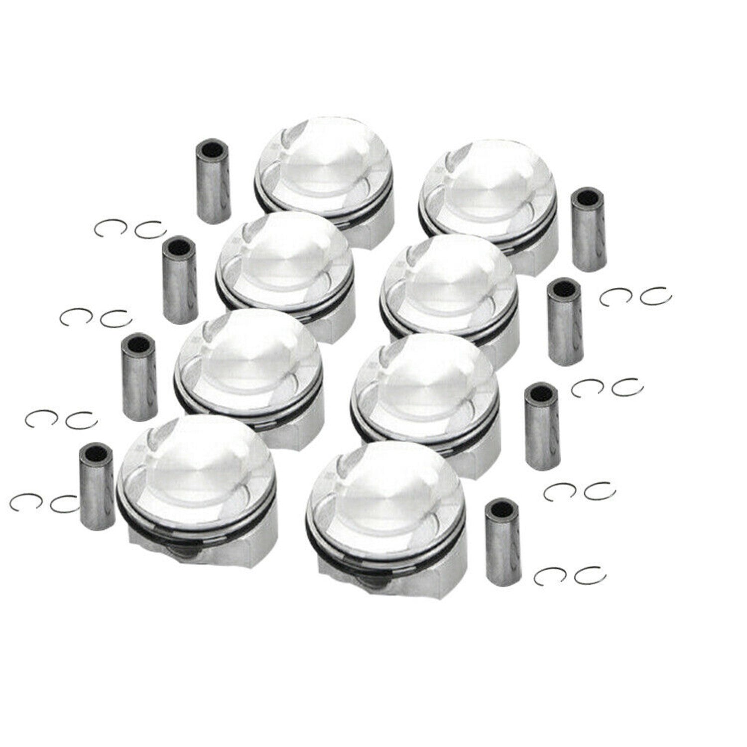 8 Pistons  Rings Set for BMW M760i 550i 750i X5 F01 F02 F03 E71 E70 N63 4.4L V8