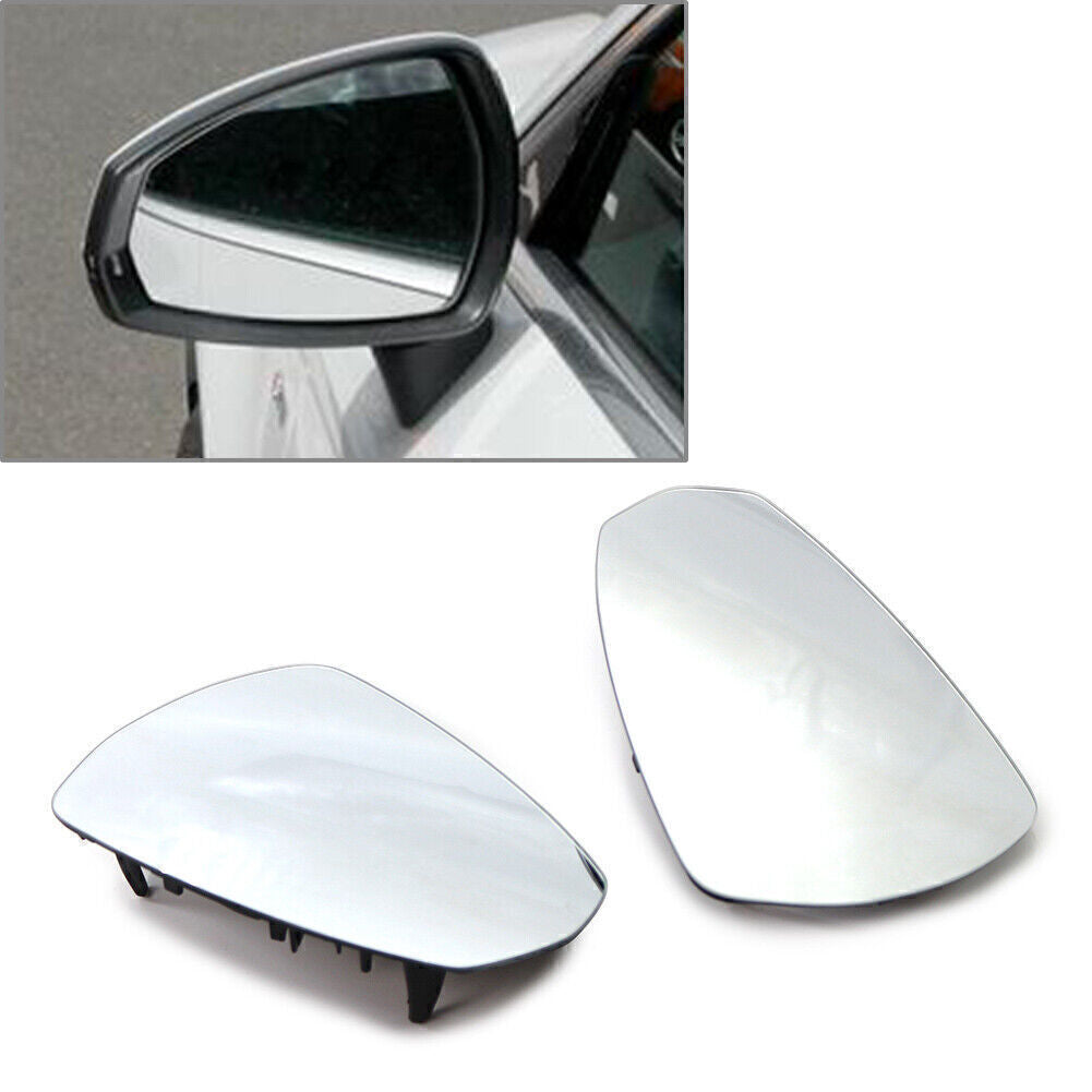 Front Outside Rearview Mirror Glass Left  Right Set for AUDI A3 2014-2020 Pair