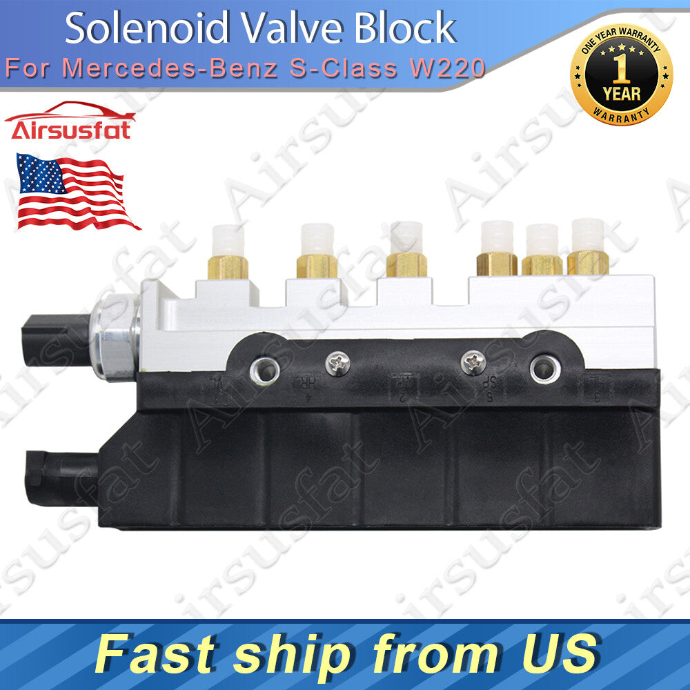 Air Suspension Compressor Solenoid Valve Block for Mercedes-Benz S-Class W220 US