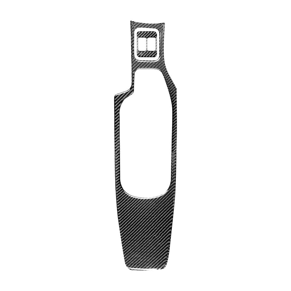 Red Carbon Fiber Gear Shift Side Panel Cover Trim for Subaru Forester 2013-2018 v