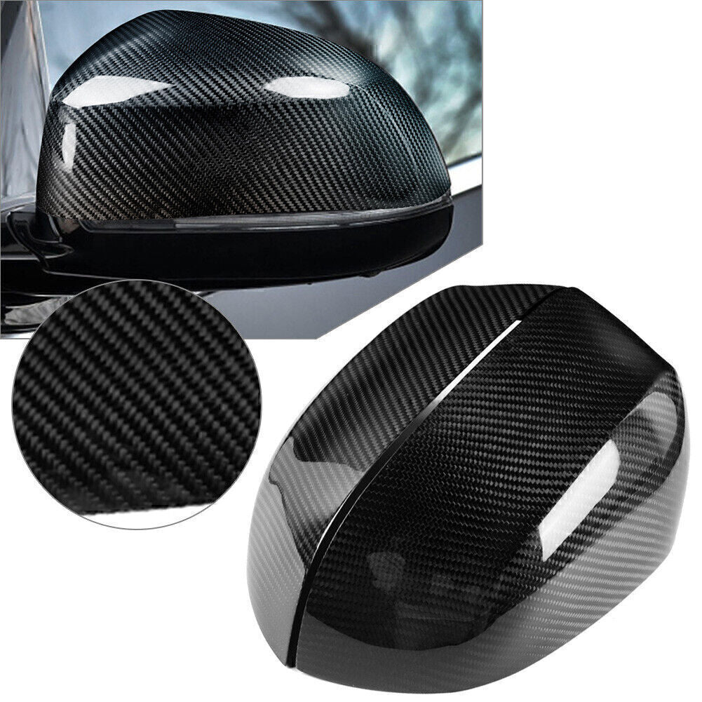 Pair Real Carbon Fiber Mirror Covers for 2014-2017 for BMW X3 E83 X4 F26 X5 F15