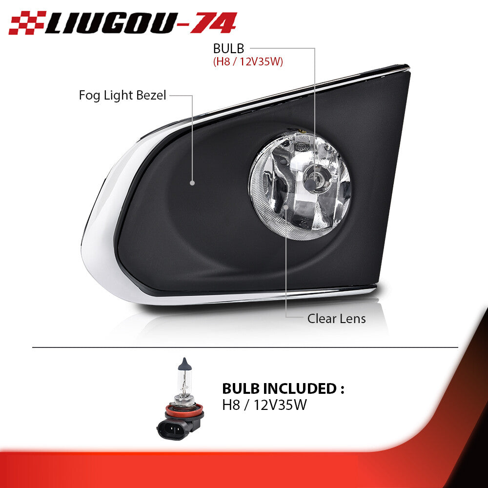 Fits 2015 for Trax LS LT LTZ Clear Fog Light Anti-Collision Light with Bulb - v