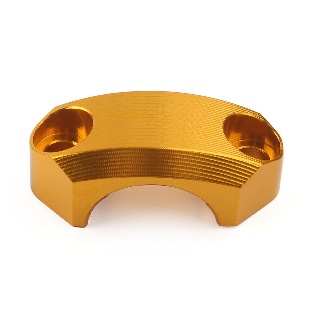 22mm Master Cylinder Perch Clamp Cover Gold for Motocross MX Enduro Motorbike Q