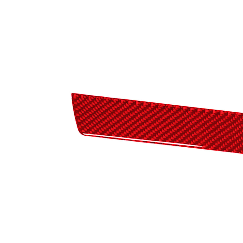 Red Carbon Fiber Dash Speaker Frame Cover Trim For X5 E70 X6 E71 2008-2013 v