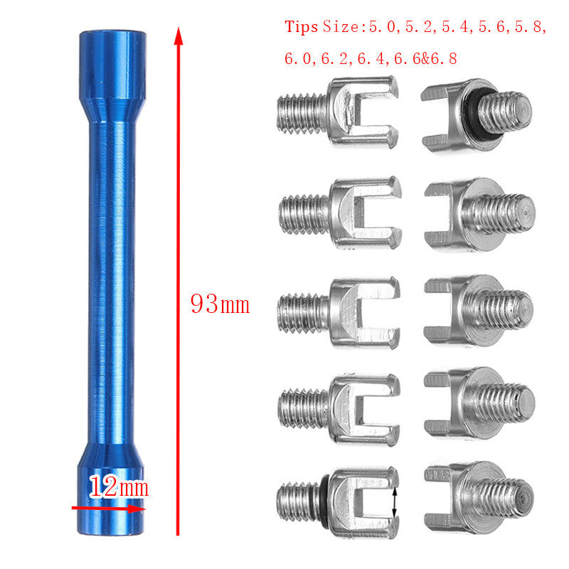Spoke Wrench Repair Tools Set 10 Hardened Tips Racks For Motorcycle Dirt Bike Q