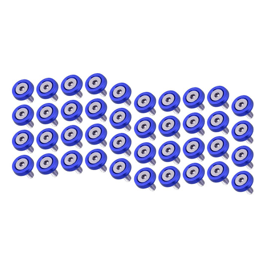 40PCS New Durable Aluminum Alloy Washer+Nuts Set Engine Bay Dress Up Kit