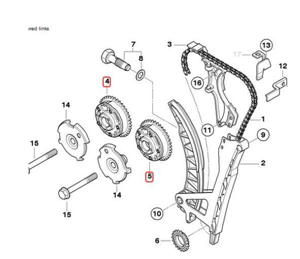 1 pair Exhaust+Intake Camshaft Adjuster For E46 E81 E84 118i 120i 320i 520i v