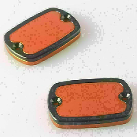 for Yamaha T-Max500 2004-2011 & T-Max 530 2012-2014 Orange Brake Fluid Tank Cap Q