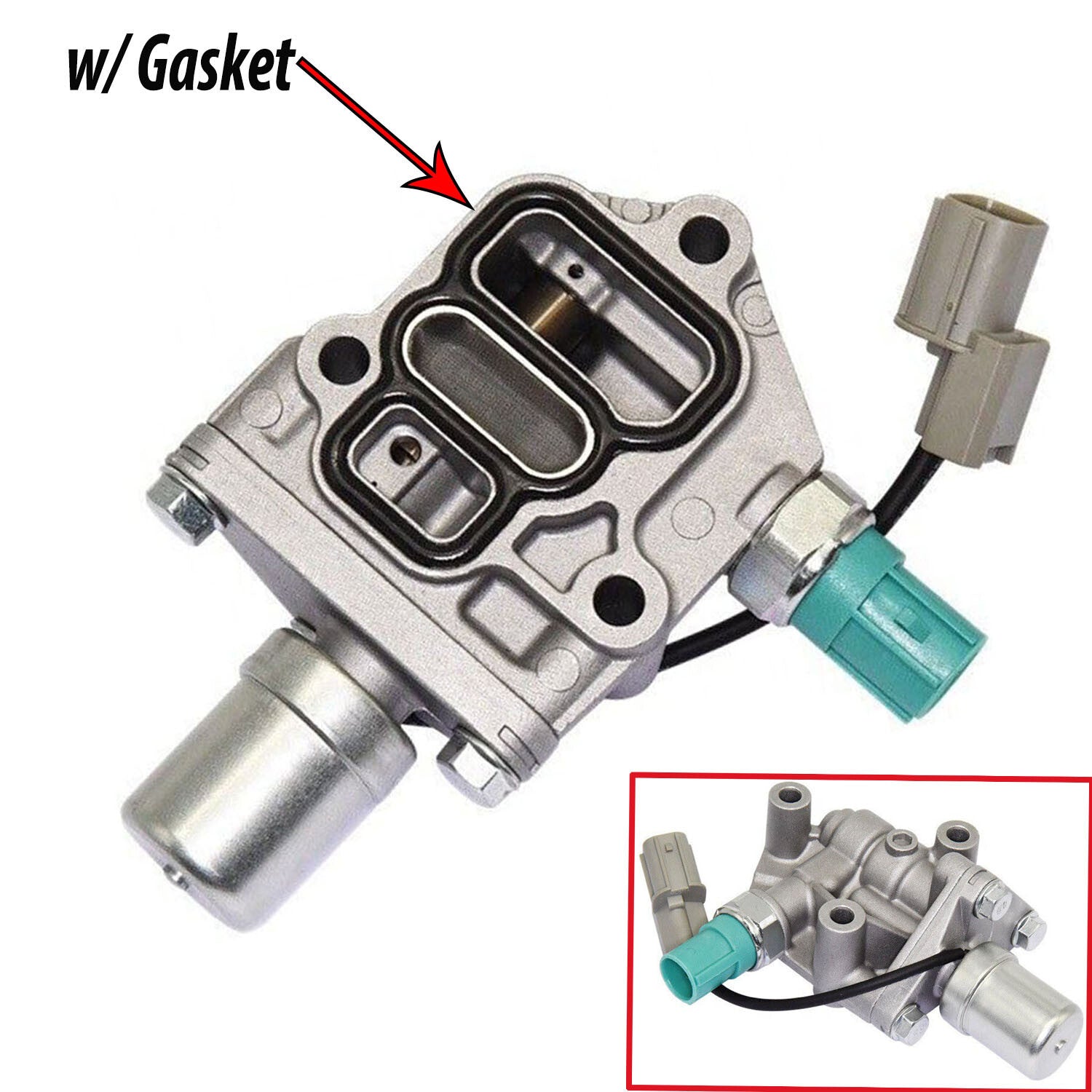 New VTEC solenoid spool valve with gasket for Honda for Civic D16Y8 1.6 engine 96-2000