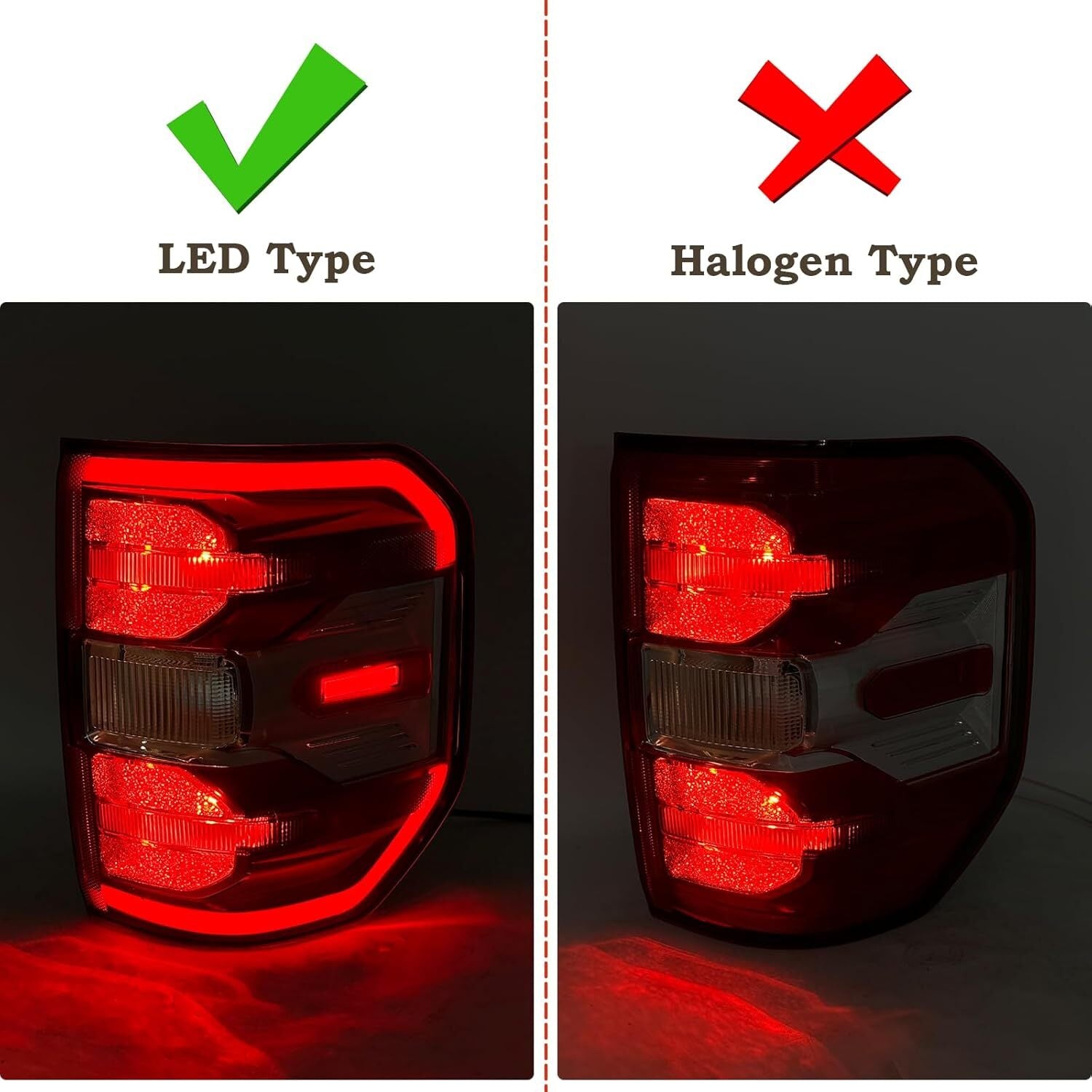 for Ford Maverick Lariat 2022 2023 2024 LED Rear Tail Light Stop Lamp Pair Set