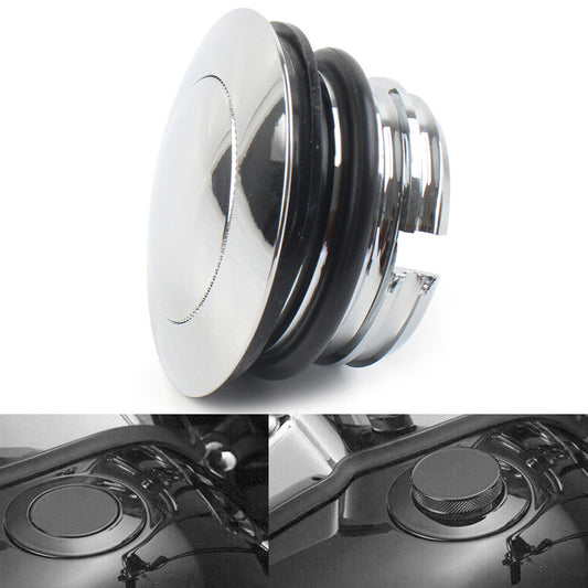 1x Fit for Harley 1982-2017 Motorcycle Left Hand Thread Fuel Tank Gas Cap Cover