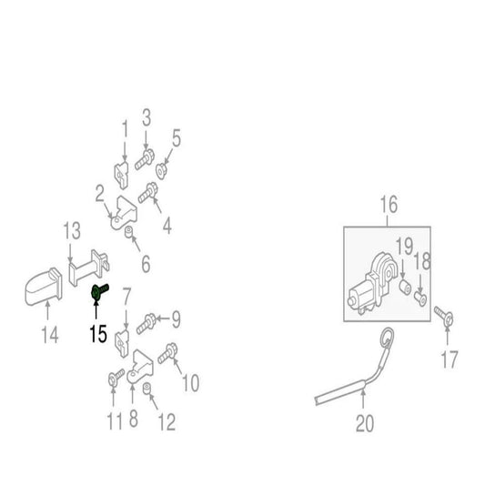 WHT003237 Door Check Bolt for Audi for Porsche for VW Q