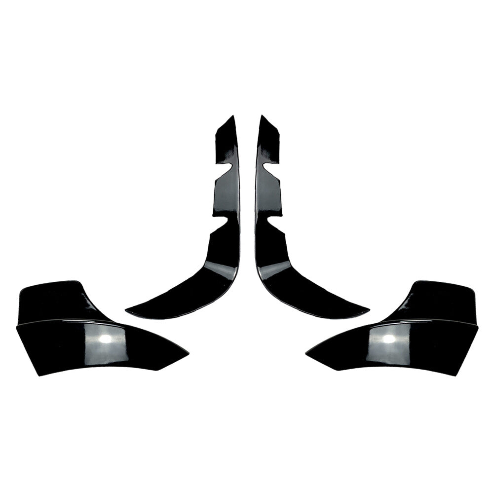 Front Bumper Canards Lip Splitter Fins Fit for Benz GLB-Class X247 2020-2022 Black