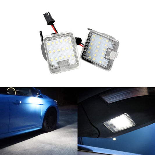 2x Car Side Mirror Puddle Light 18 LED Fits for Ford Focus Mondeo Kuga Escape C-Max Q