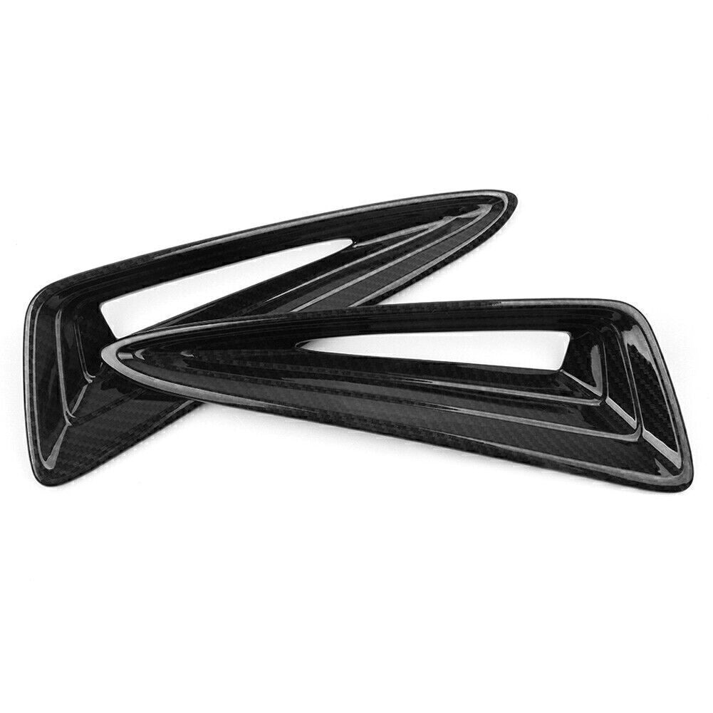 Carbon Fiber look Front Fog Light Air Vent Cover Trims for Toyota C-HR 2016-2018