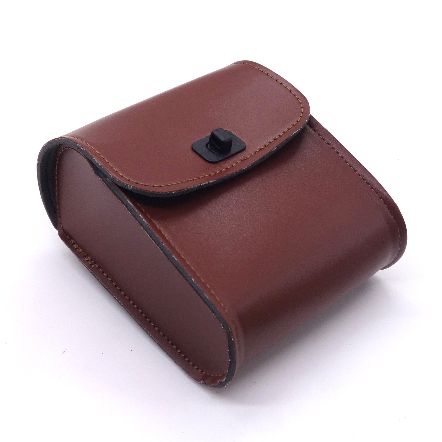 Universal Motorcycle Brown PU Leather Handlebar Sissy Bar Saddlebag Tool bag Q