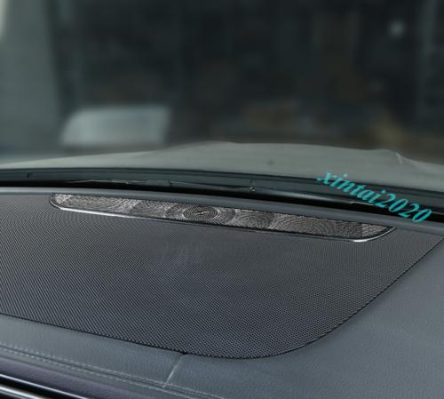 Black titanium alloy dashboard air vent socket cover trim for Mercedes-Benz GLS X167 2020 2021