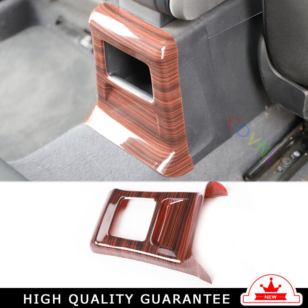 Inner Rear Air Outlet Anti-Kick Panel Trim Fit for Audi Q2L 2018-2021 Red Wood