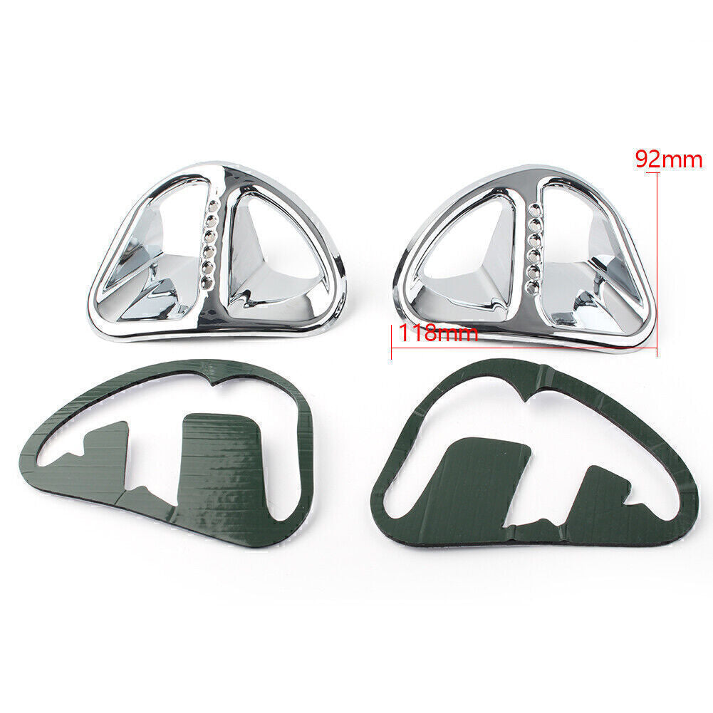 Fairing Air Intake Accents Grilles Chrome for Honda Goldwing GL1800 2001-2011 02 Q