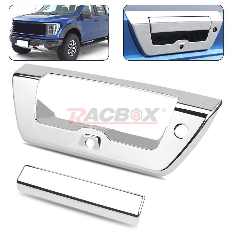 Chrome Tailgate Door Handle Cover Trim Decor Bezel Kit for Ford F150 2015-2020