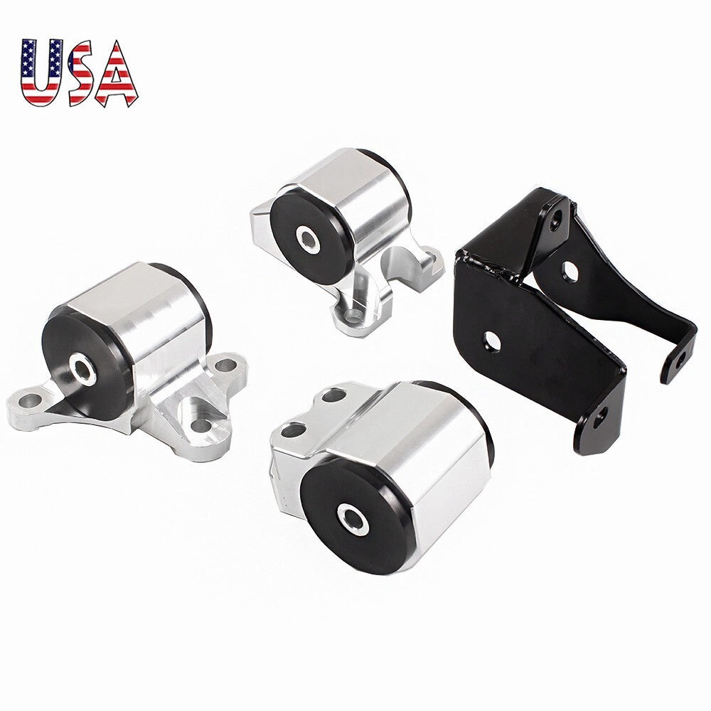 Billet 3-bolt Engine Motor Mount Kit EK D15 D16 B16 B18 B20 B D Series Q