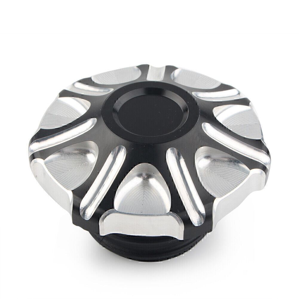 CNC Cut Vented Gas Cap Fuel Tank Right-hand Thread for Harley Sportster Softail Q