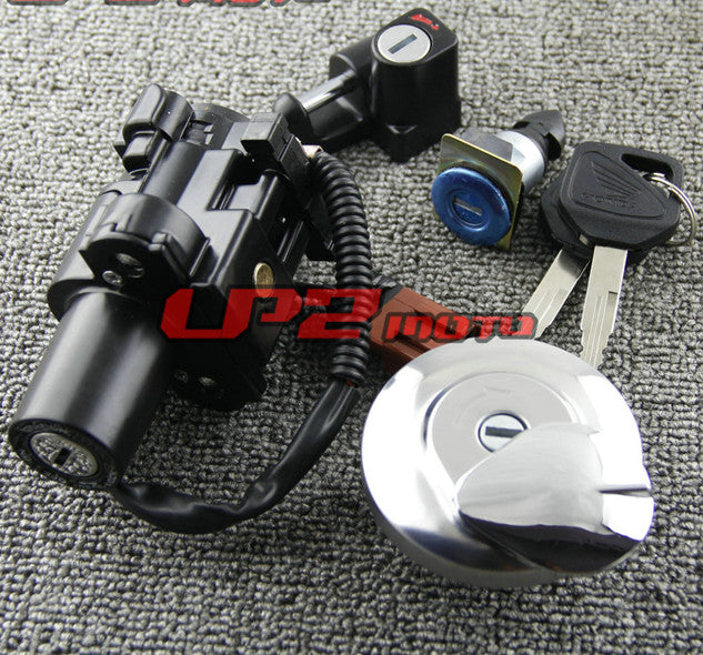 Ignition Switch Fuel Gas Tank Cap Lock Key Set for Honda CB400SS x