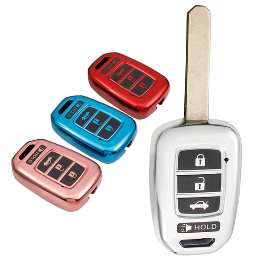 TPU Car Key Cover Remote Fob Case Shell Holder Fit for Honda for Civic Accord CR-V W Q