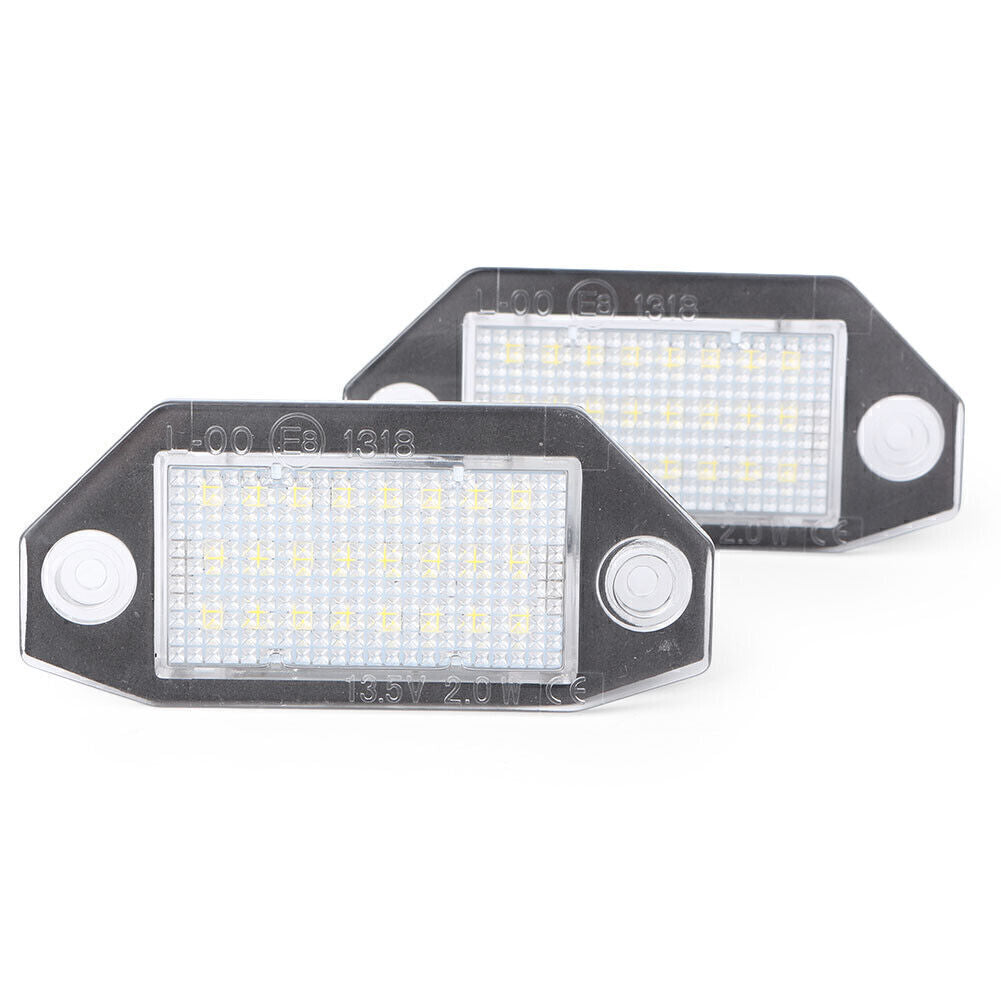 2pcs Car LED License Plate Number Lights Lamp Fit for FORD Mondeo MK3 2000-2007